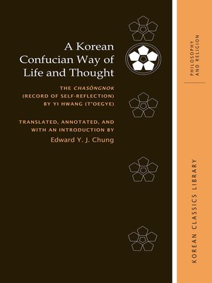 cover image of A Korean Confucian Way of Life and Thought